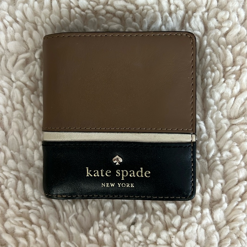 Tricolor Kate Spade Bifold Wallet